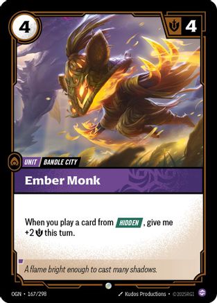 Ember Monk (167/298) [Origins] Foil - Deck Out Gaming