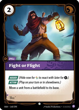 Fight or Flight (168/298) [Origins] Foil - Deck Out Gaming