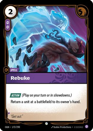 Rebuke (172/298) [Origins] Foil - Deck Out Gaming