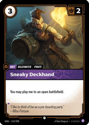 Sneaky Deckhand (176/298) [Origins] - Deck Out Gaming