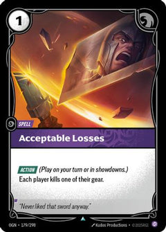 Acceptable Losses (179/298) [Origins] - Deck Out Gaming