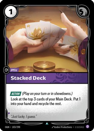 Stacked Deck (183/298) [Origins] Foil - Deck Out Gaming