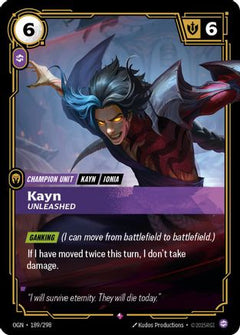 Kayn - Unleashed (189/298) [Origins] Foil - Deck Out Gaming
