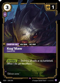 Kog'Maw - Caustic (190/298) [Origins] Foil - Deck Out Gaming