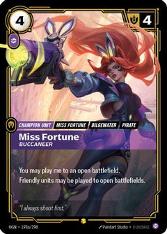 Miss Fortune - Buccaneer (Alternate Art) (193a/298) [Origins] Foil - Deck Out Gaming