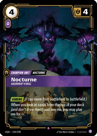 Nocturne - Horrifying (194/298) [Origins] Foil - Deck Out Gaming