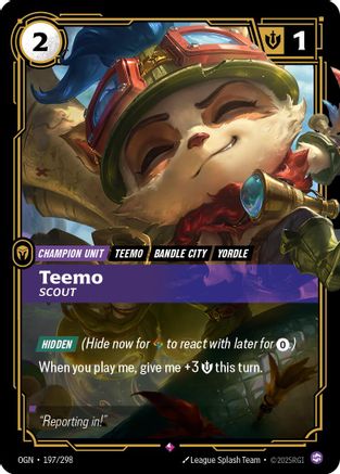 Teemo - Scout (197/298) [Origins] Foil - Deck Out Gaming