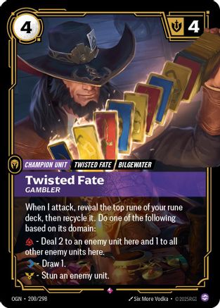 Twisted Fate - Gambler (200/298) [Origins] Foil - Deck Out Gaming