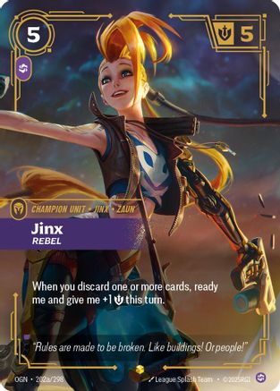 Jinx - Rebel (Alternate Art) (202a/298) [Origins] Foil - Deck Out Gaming