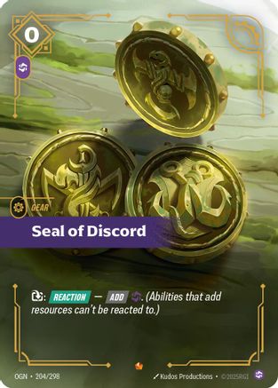 Seal of Discord (204/298) [Origins] Foil - Deck Out Gaming