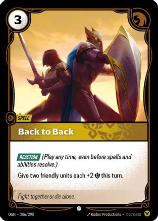 Back to Back (206/298) [Origins] - Deck Out Gaming