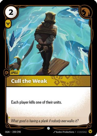 Cull the Weak (209/298) [Origins] Foil - Deck Out Gaming