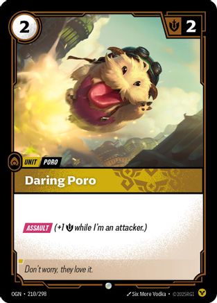 Daring Poro (210/298) [Origins] Foil - Deck Out Gaming