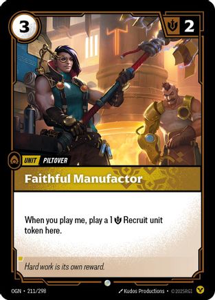 Faithful Manufactor (211/298) [Origins] Foil