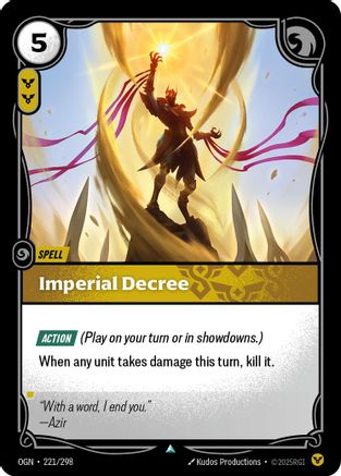Imperial Decree (221/298) [Origins] Foil - Deck Out Gaming