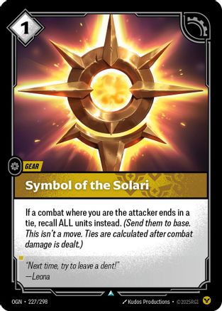 Symbol of the Solari (227/298) [Origins] - Deck Out Gaming