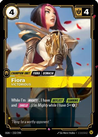 Fiora - Victorious (232/298) [Origins] Foil - Deck Out Gaming