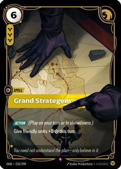 Grand Strategem (233/298) [Origins] Foil - Deck Out Gaming