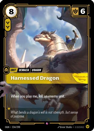 Harnessed Dragon (234/298) [Origins] Foil