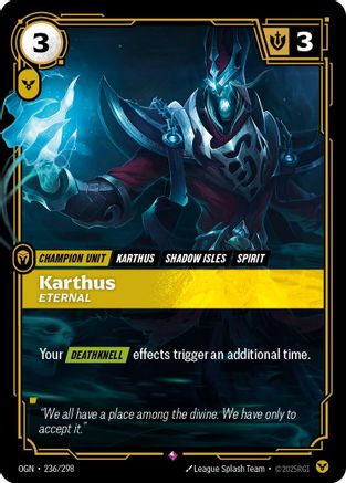 Karthus - Eternal (236/298) [Origins] Foil - Deck Out Gaming