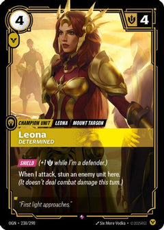Leona - Determined (238/298) [Origins] Foil - Deck Out Gaming