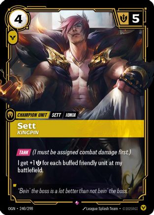 Sett - Kingpin (240/298) [Origins] Foil - Deck Out Gaming