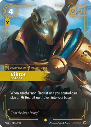 Viktor - Leader (Alternate Art) (246a/298) [Origins] Foil - Deck Out Gaming