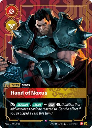 Darius - Hand of Noxus (253/298) [Origins] Foil - Deck Out Gaming