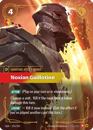 Noxian Guillotine (254/298) [Origins] Foil - Deck Out Gaming