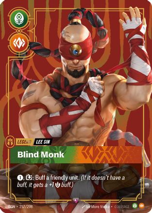 Lee Sin - Blind Monk (257/298) [Origins] Foil - Deck Out Gaming