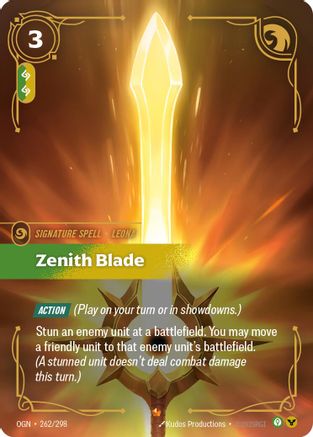 Zenith Blade (262/298) [Origins] Foil - Deck Out Gaming