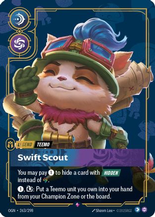 Teemo - Swift Scout (263/298) [Origins] Foil - Deck Out Gaming