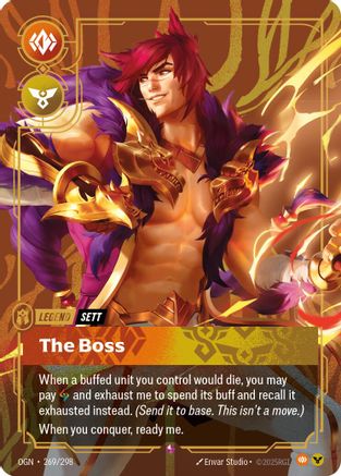 Sett - The Boss (269/298) [Origins] Foil - Deck Out Gaming