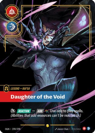 Kai'Sa - Daughter of the Void (Showcase) (299/298) [Origins] Foil - Deck Out Gaming