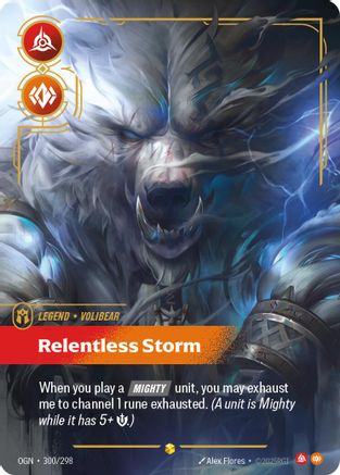 Volibear - Relentless Storm (Showcase) (300/298) [Origins] Foil