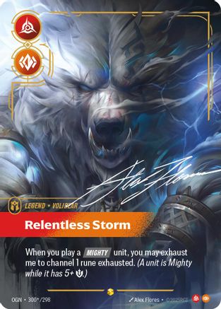 Volibear - Relentless Storm (Signature) (300*/298) [Origins] Foil - Deck Out Gaming