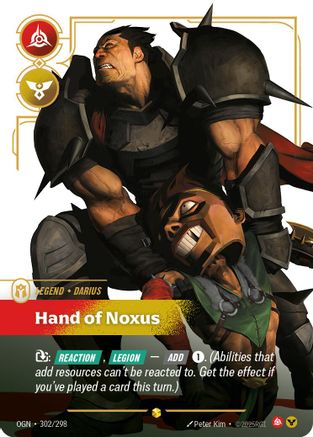 Darius - Hand of Noxus (Showcase) (302/298) [Origins] Foil - Deck Out Gaming