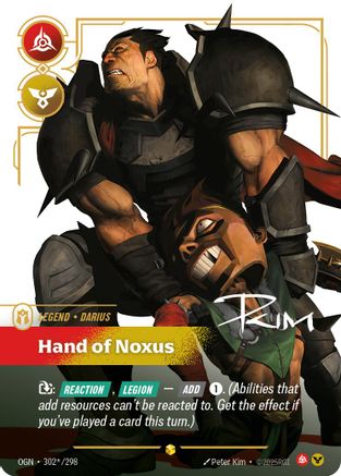 Darius - Hand of Noxus (Signature) (302*/298) [Origins] Foil - Deck Out Gaming