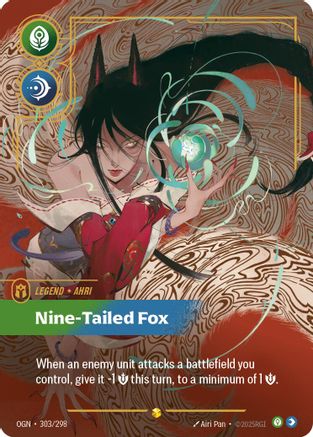 Ahri - Nine-Tailed Fox (Showcase) (303/298) [Origins] Foil - Deck Out Gaming