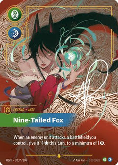 Ahri - Nine-Tailed Fox (Signature) (303*/298) [Origins] Foil - Deck Out Gaming