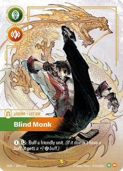 Lee Sin - Blind Monk (Showcase) (304/298) [Origins] Foil - Deck Out Gaming