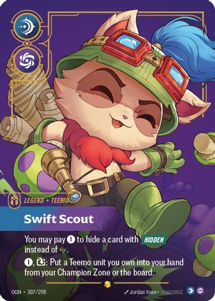 Teemo - Swift Scout (Showcase) (307/298) [Origins] Foil - Deck Out Gaming