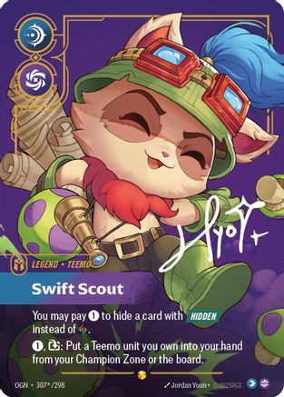 Teemo - Swift Scout (Signature) (307*/298) [Origins] Foil