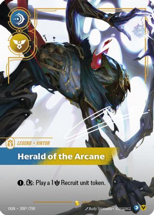 Viktor - Herald of the Arcane (Signature) (308*/298) [Origins] Foil
