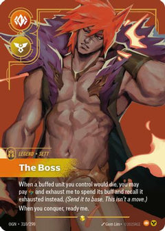 Sett - The Boss (Showcase) (310/298) [Origins] Foil - Deck Out Gaming