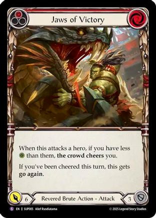 Jaws of Victory (SUP005) [Super Slam] Rainbow Foil - Deck Out Gaming