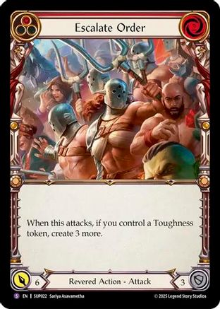 Escalate Order (SUP022) [Super Slam] Rainbow Foil - Deck Out Gaming