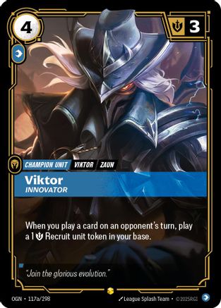 Viktor - Innovator (Alternate Art) (117a/298) [Origins] Foil - Deck Out Gaming