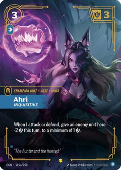 Ahri - Inquisitive (Alternate Art) (119a/298) [Origins] Foil - Deck Out Gaming