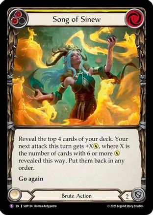 Song of Sinew (SUP134) [Super Slam] Rainbow Foil - Deck Out Gaming